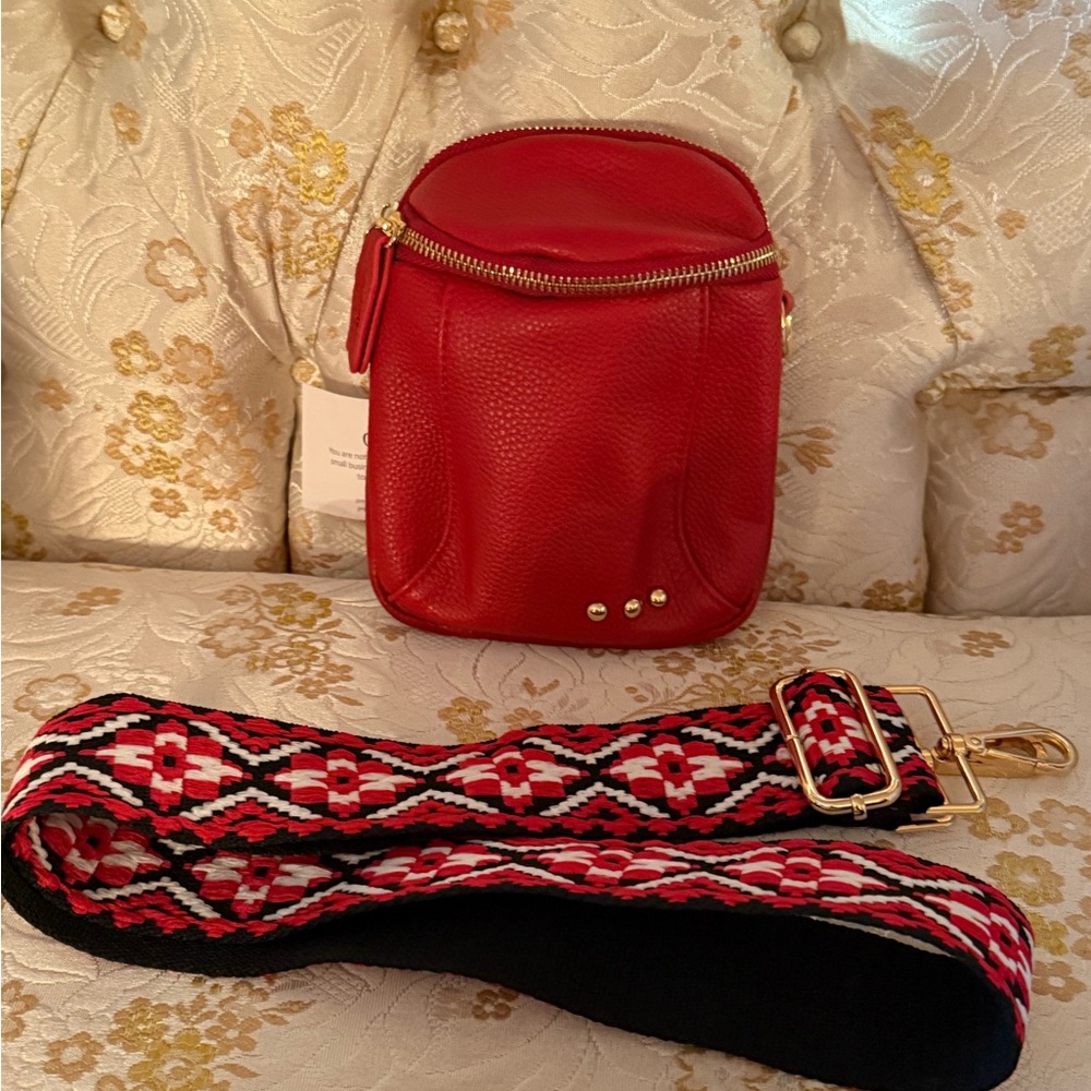 Red CrossBody w/ 1 Strap